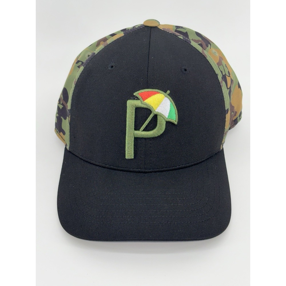Puma 110 Golf x Arnold Palmer Baseball Cap-SnapBack Black w/Camo 'P' w/Umbrella